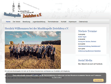 Tablet Screenshot of musikkapelle-zwiefalten.de